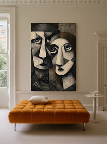 Cubist Couple Portrait 054