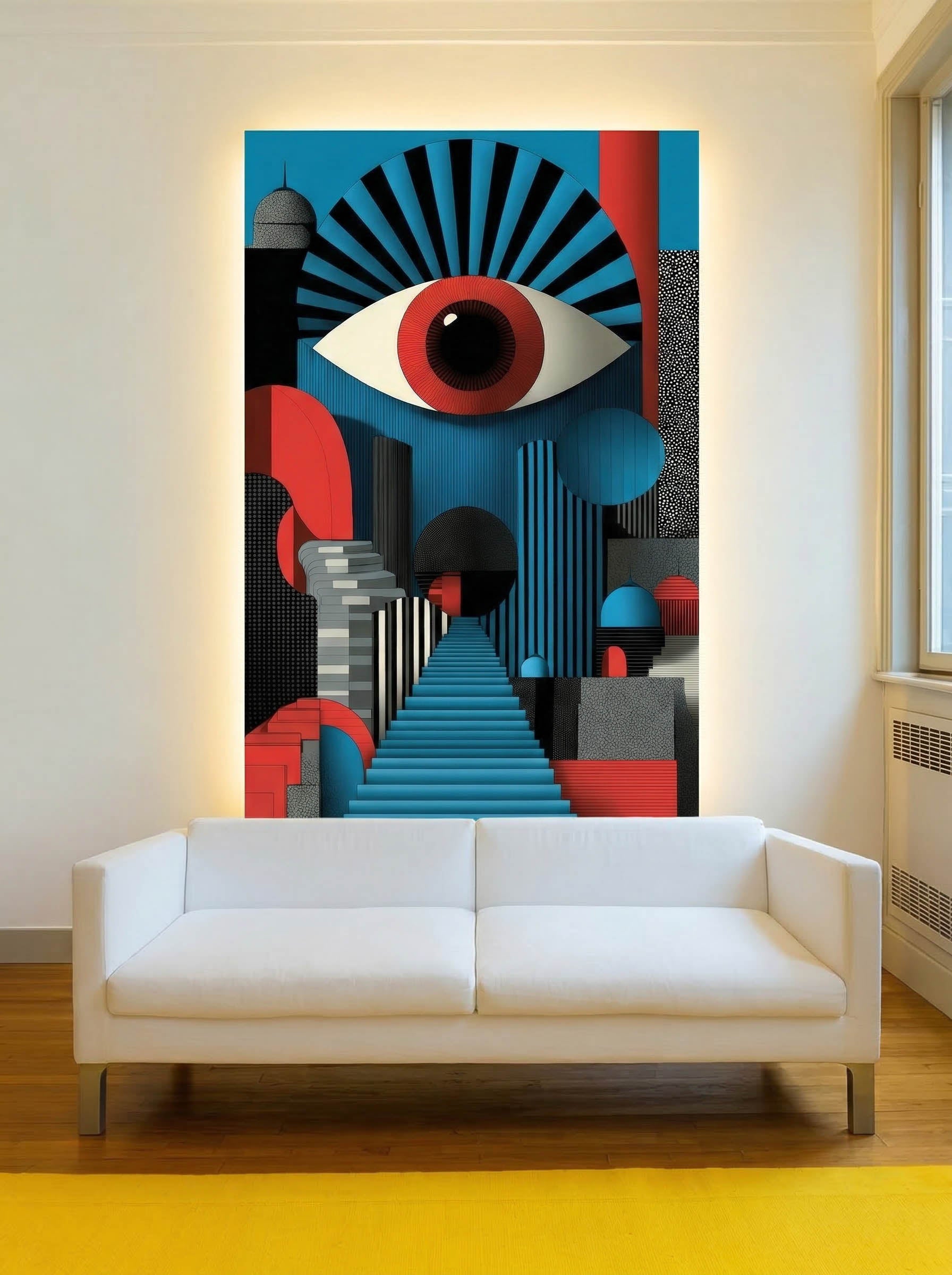 Minimalist Surreal City – Surreal Urban Wall Art 056