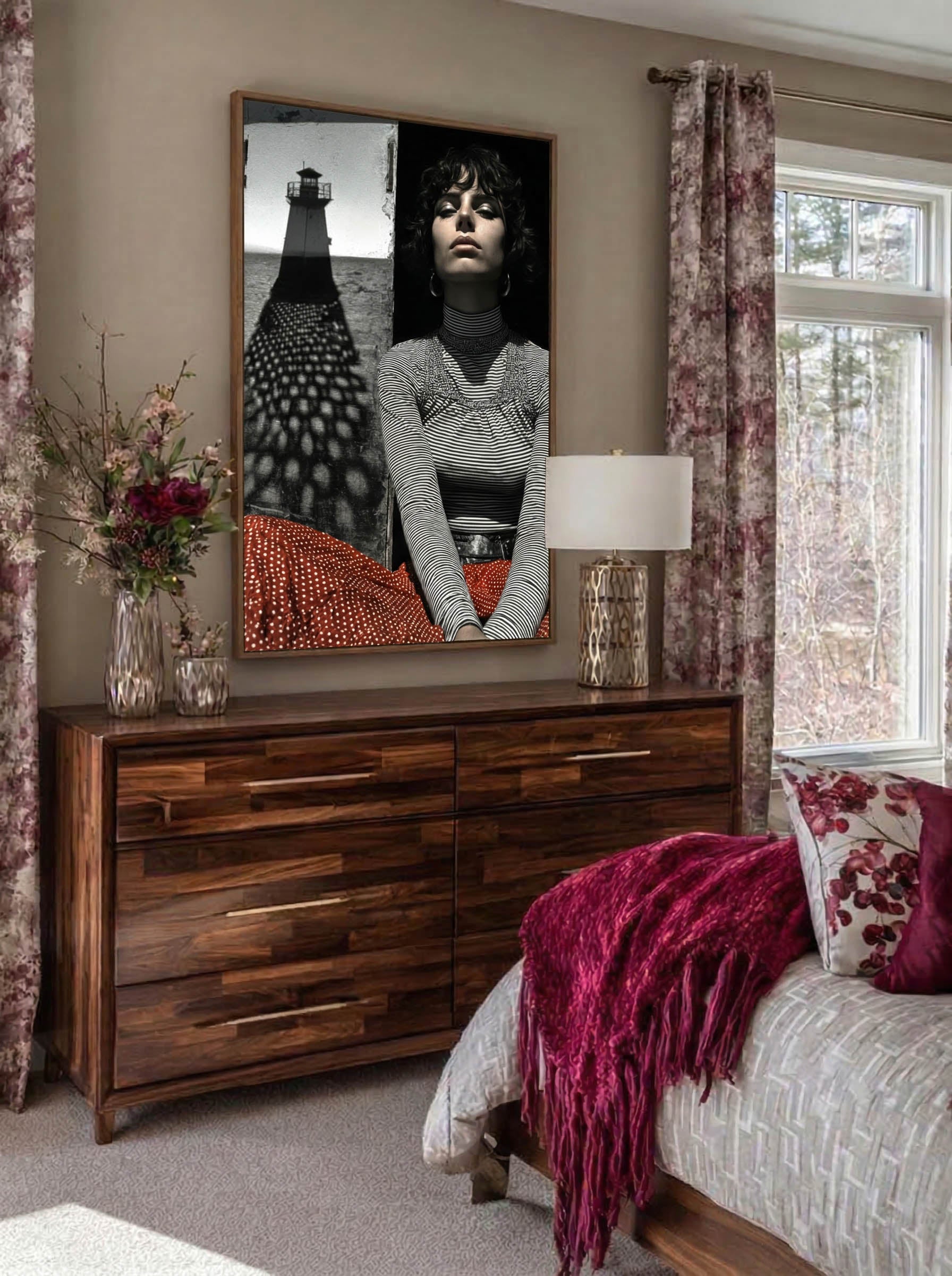 Modern Portrait Collage – Surreal Collage Wall Art 060