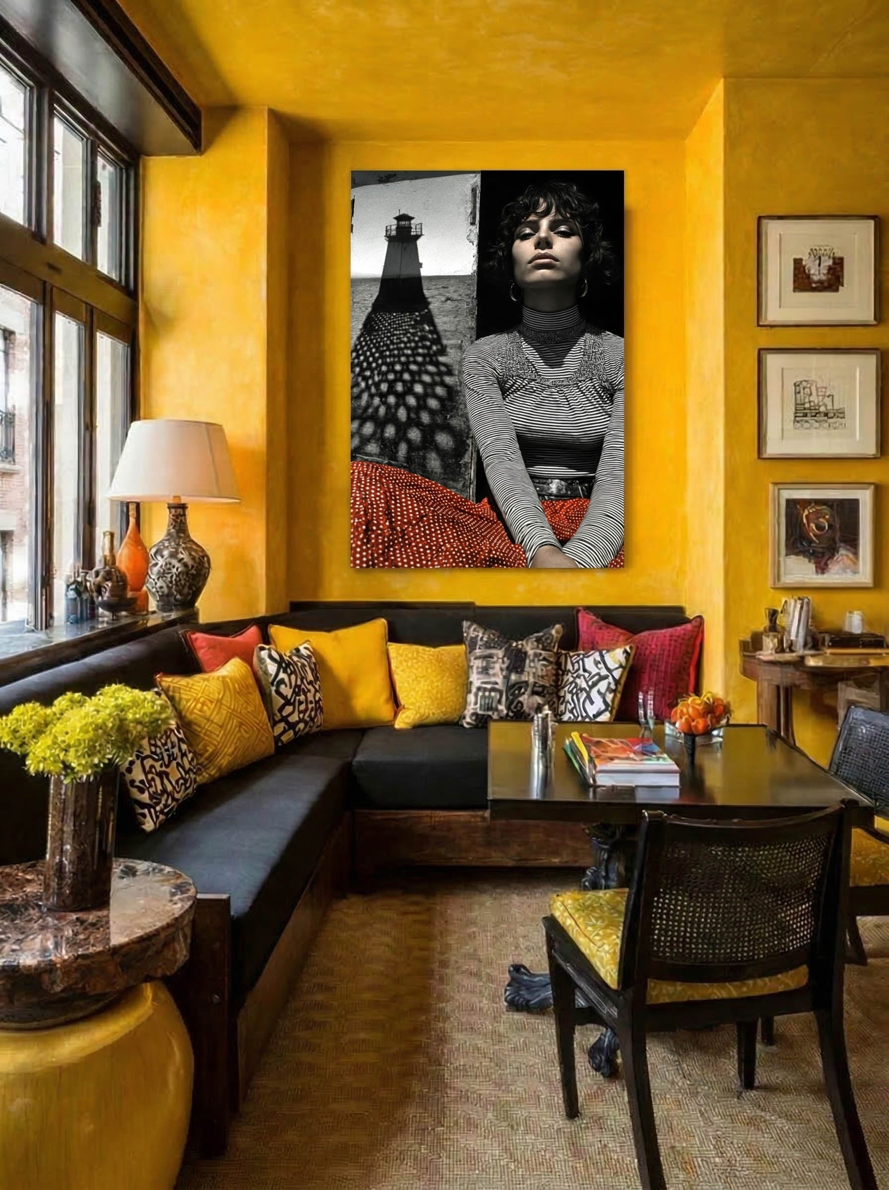Modern Portrait Collage – Surreal Collage Wall Art 060