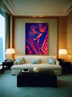 Neon Body Paint Art – Surreal Neon Wall Art 066