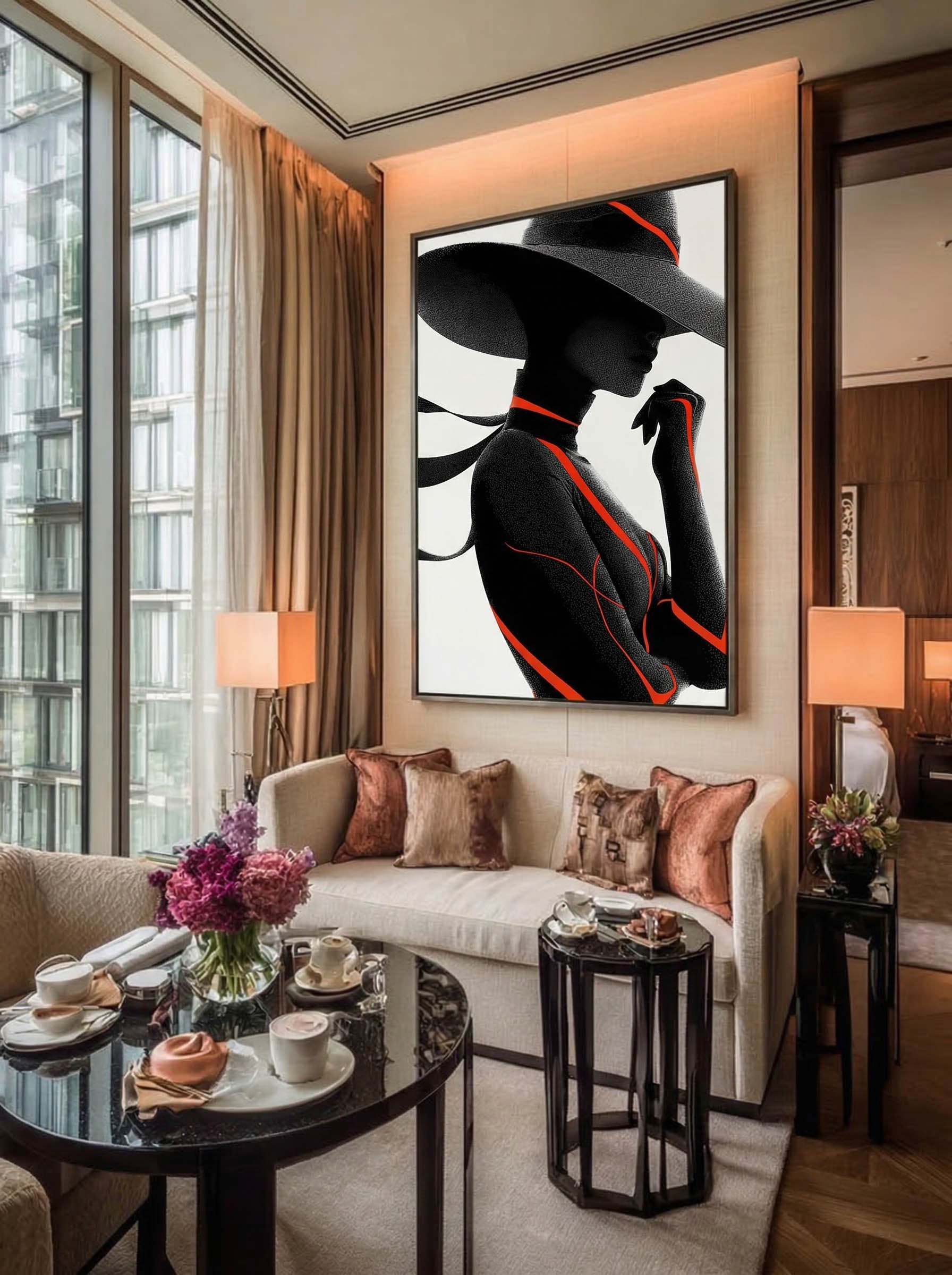 Graphic Fashion Illustration – Surreal Fashion Wall Art 072