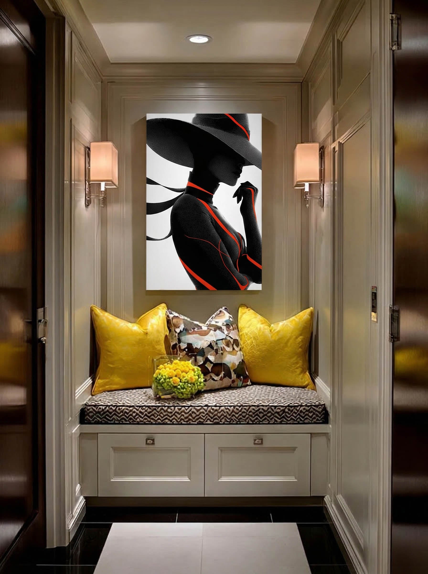 Graphic Fashion Illustration – Surreal Fashion Wall Art 072