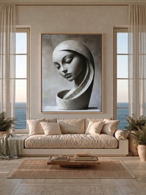 Serene Modern Sculpture 074