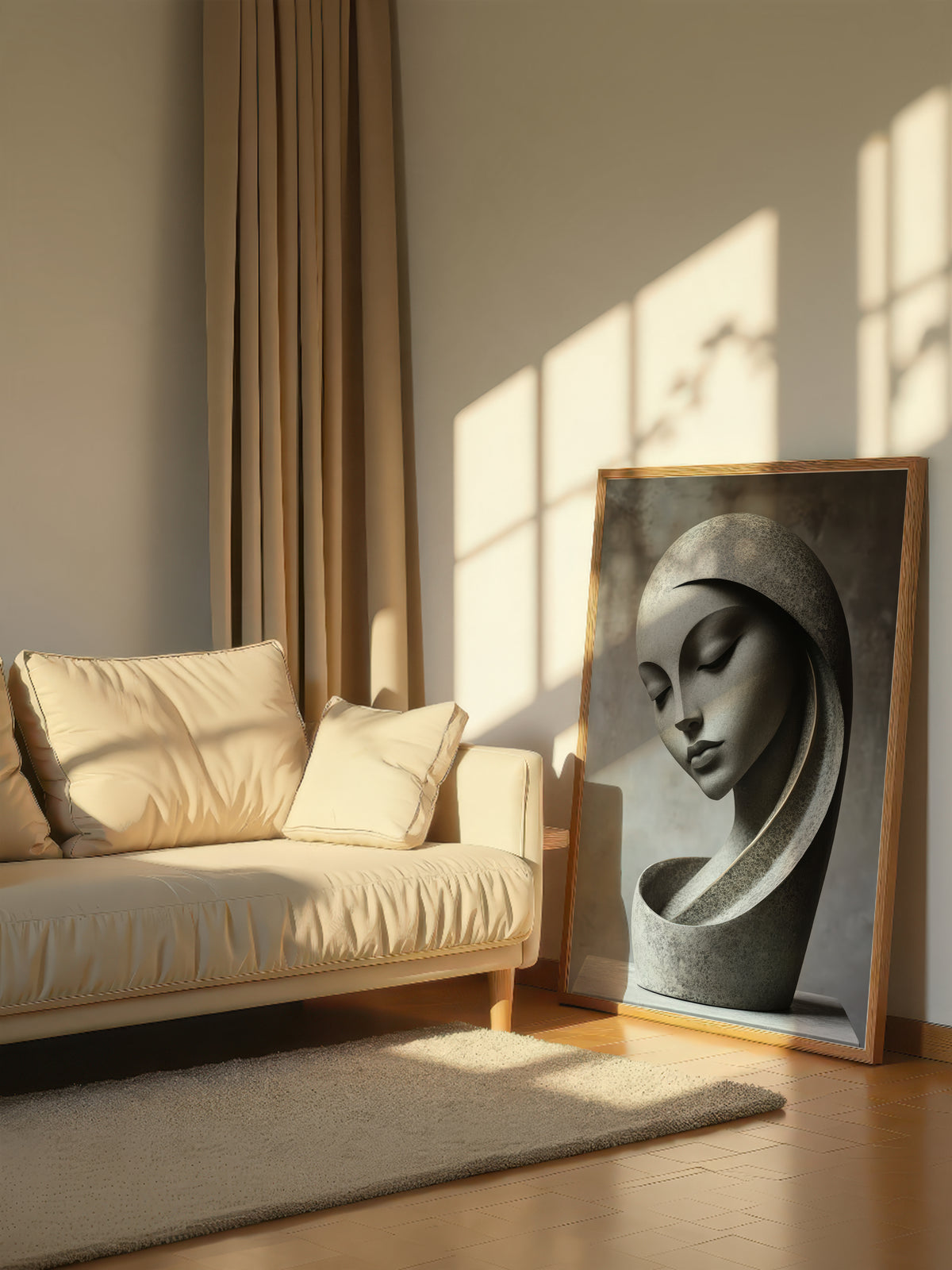 Serene Modern Sculpture 074