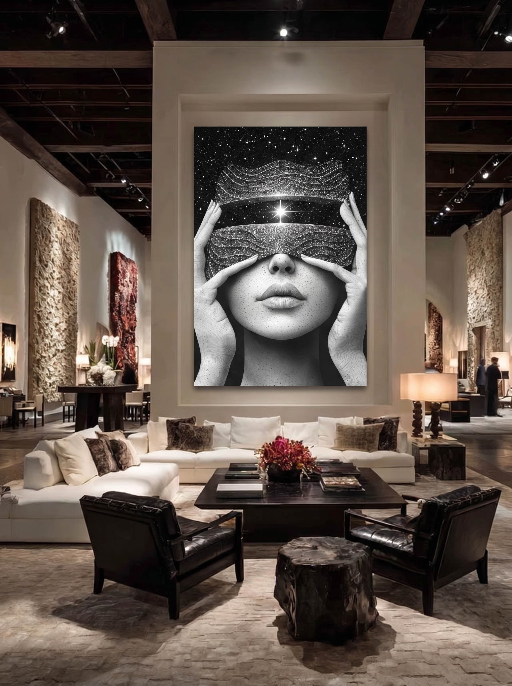 Surreal Cosmic Portrait – Surreal Cosmic Wall Art 075