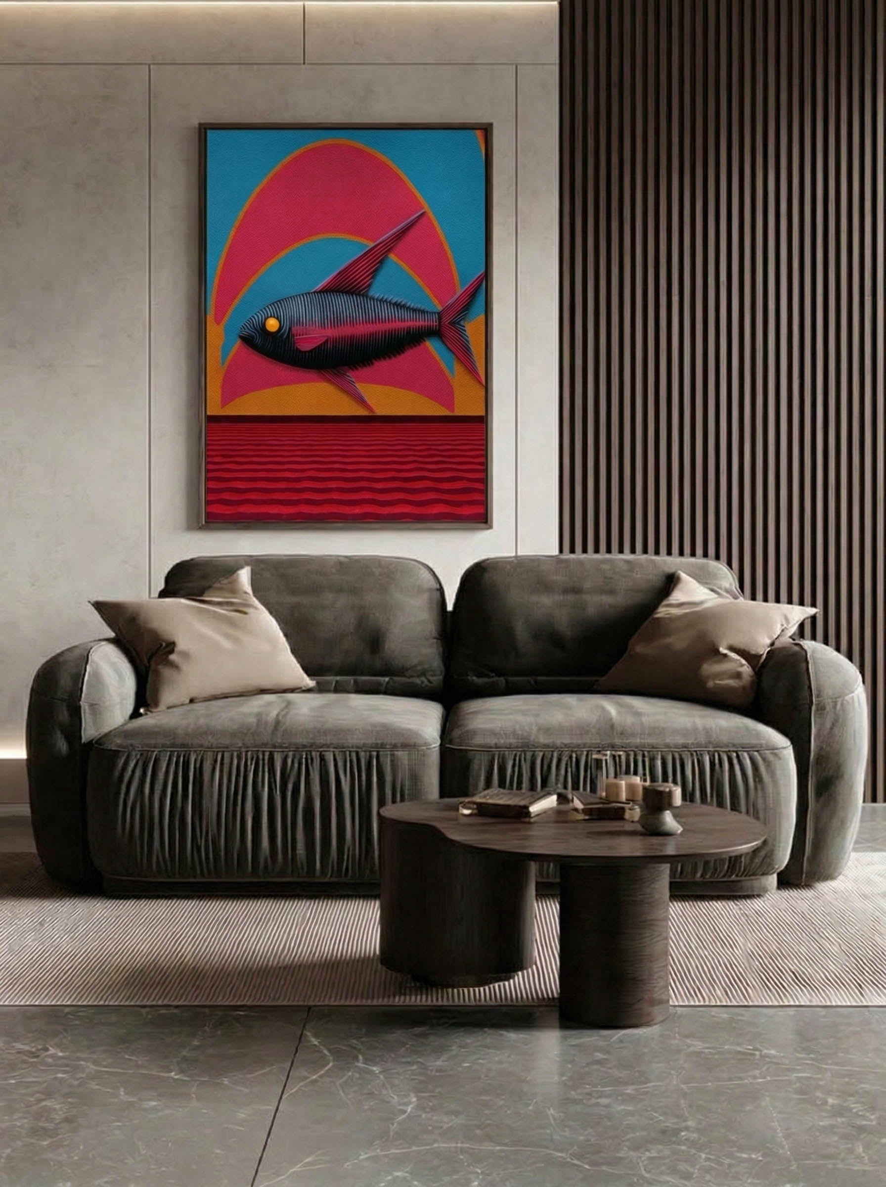 Pop Art Fish – Surreal Pop Art Wall Art 077