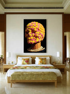 Floral Skull Art – Surreal Gothic Wall Art 079