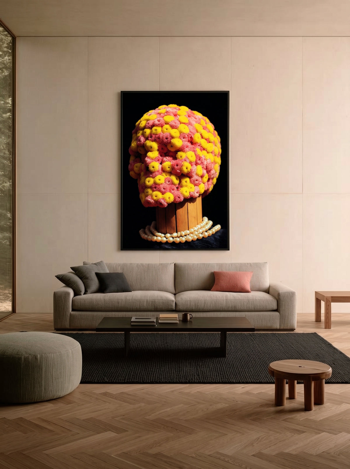 Surreal Botanical Skull 079