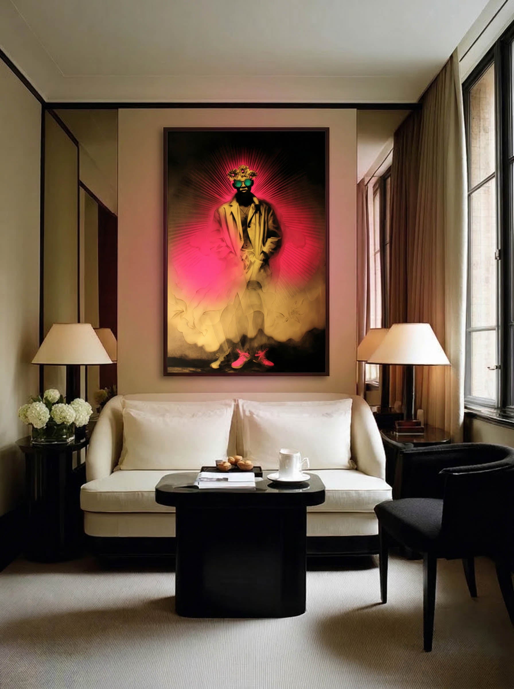 Psychedelic Pop Portrait – Surreal Psychedelic Wall Art 082