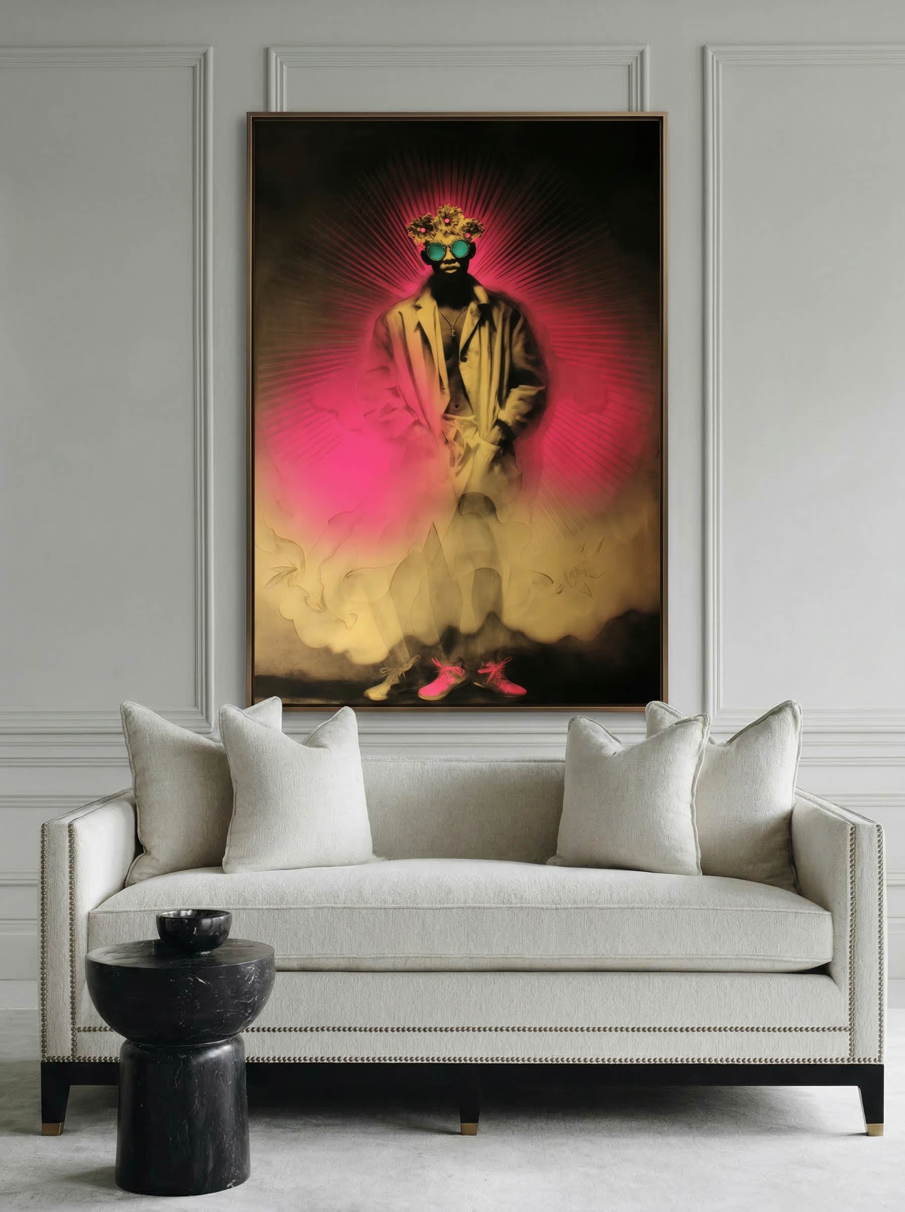 Psychedelic Pop Portrait – Surreal Psychedelic Wall Art 082