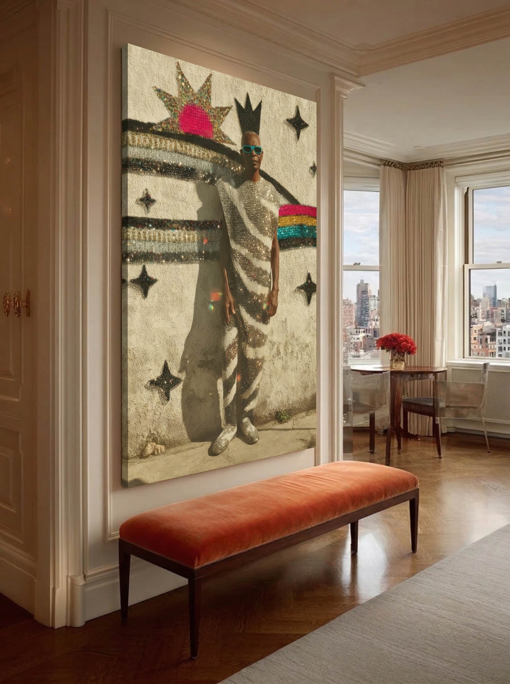 Contemporary Glam Portrait – Surreal Glamour Wall Art 083 Secondary image