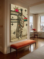 Contemporary Glam Portrait – Surreal Glamour Wall Art 083