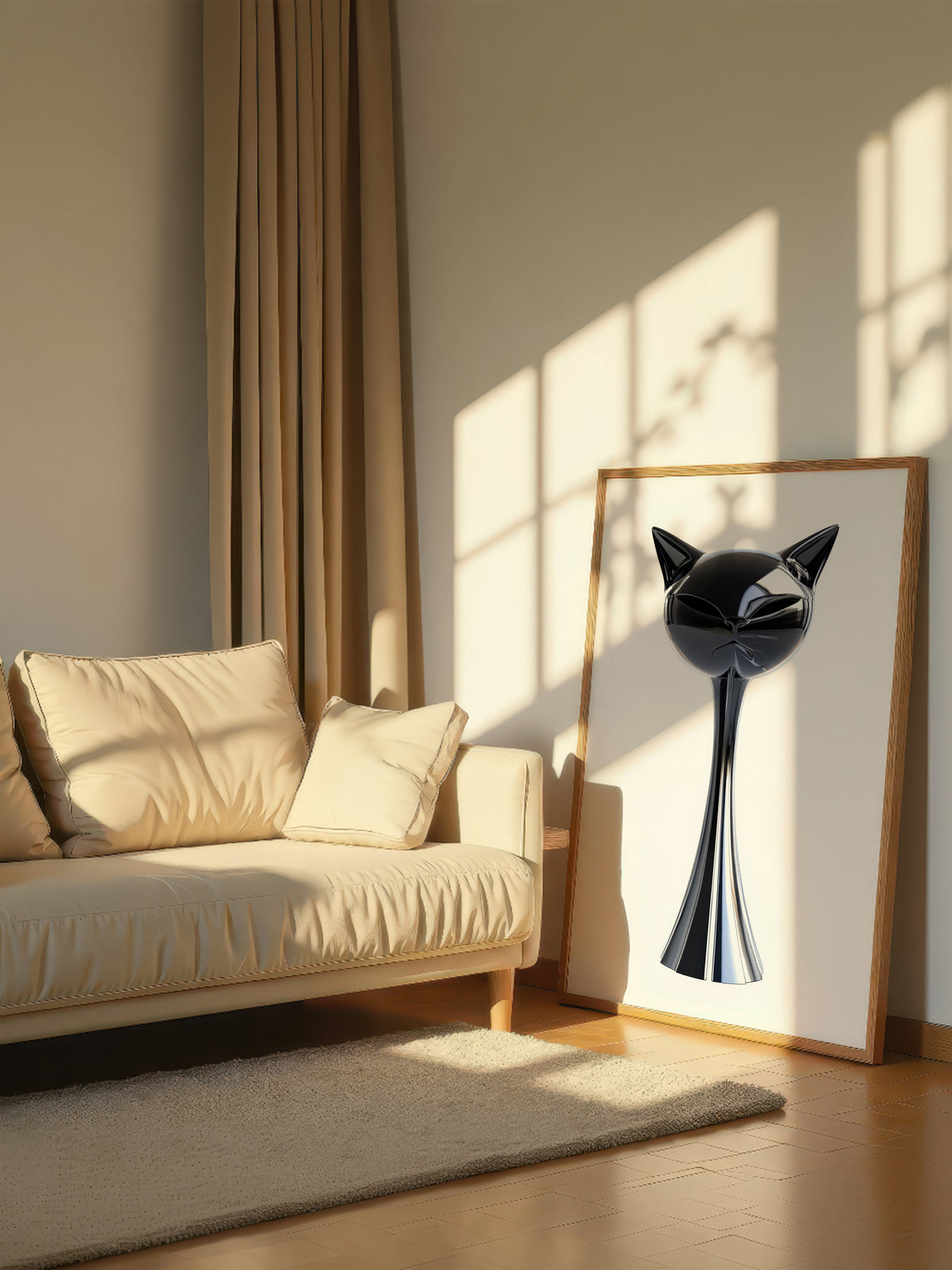 Minimalist Cat Sculpture 084
