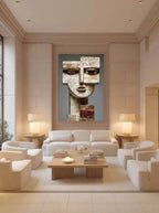 Modern Cubist Bust – Surreal Cubist Wall Art 085