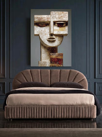 Stonefaced Cubist Sculpture 085