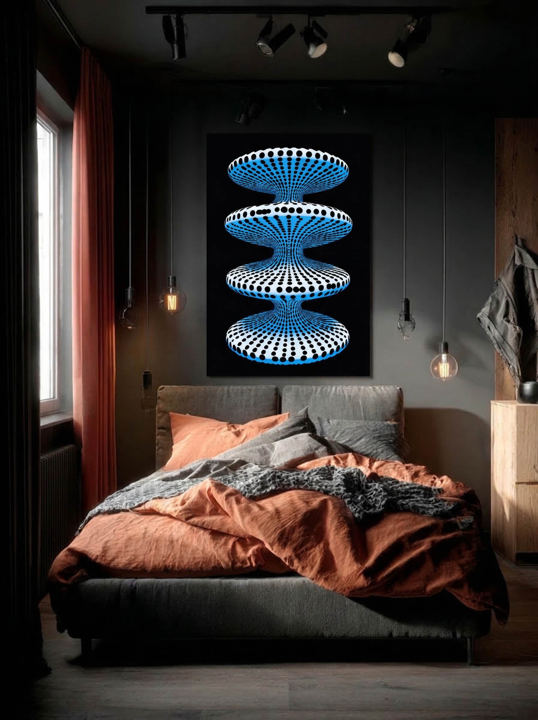 Psychedelic Op Art – Surreal Optical Wall Art 087