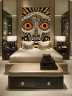 Tribal Face Illustration – Surreal Tribal Wall Art 088