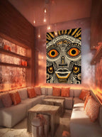 Tribal Face Illustration – Surreal Tribal Wall Art 088