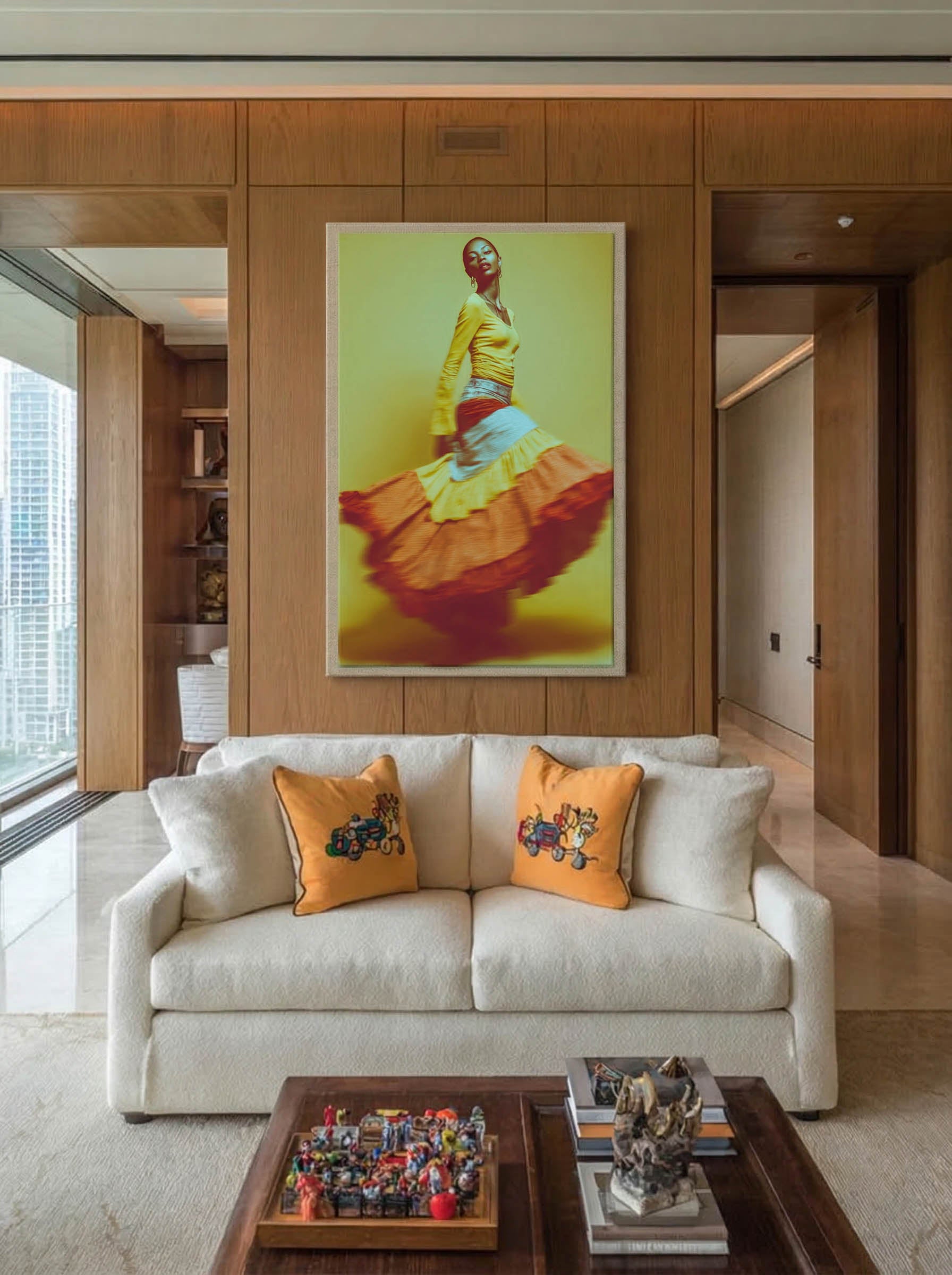 Contemporary Dance Portrait – Surreal Dance Wall Art 089