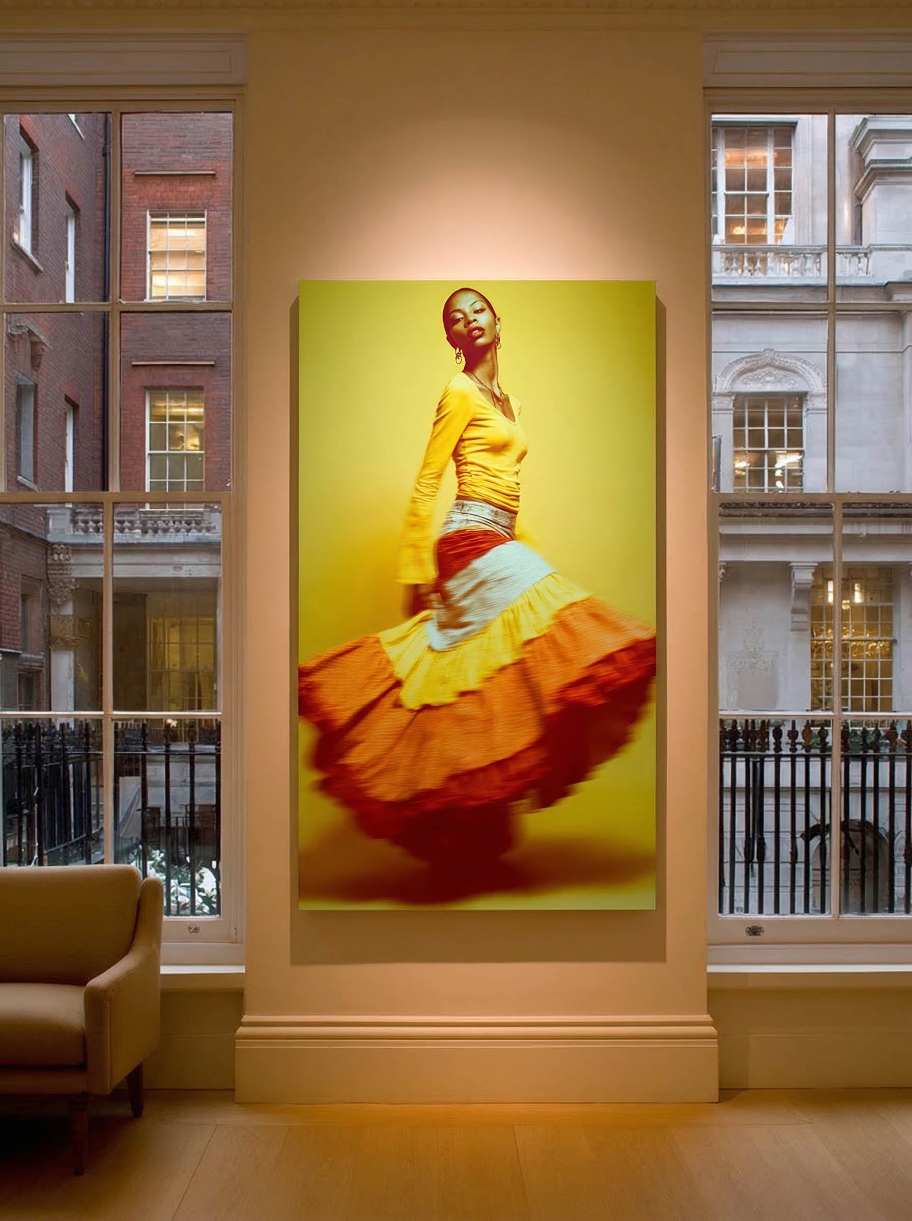 Contemporary Dance Portrait – Surreal Dance Wall Art 089