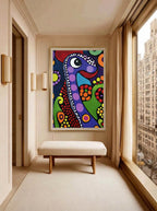 Pop Folk Animal – Surreal Folk Art Wall Art 090