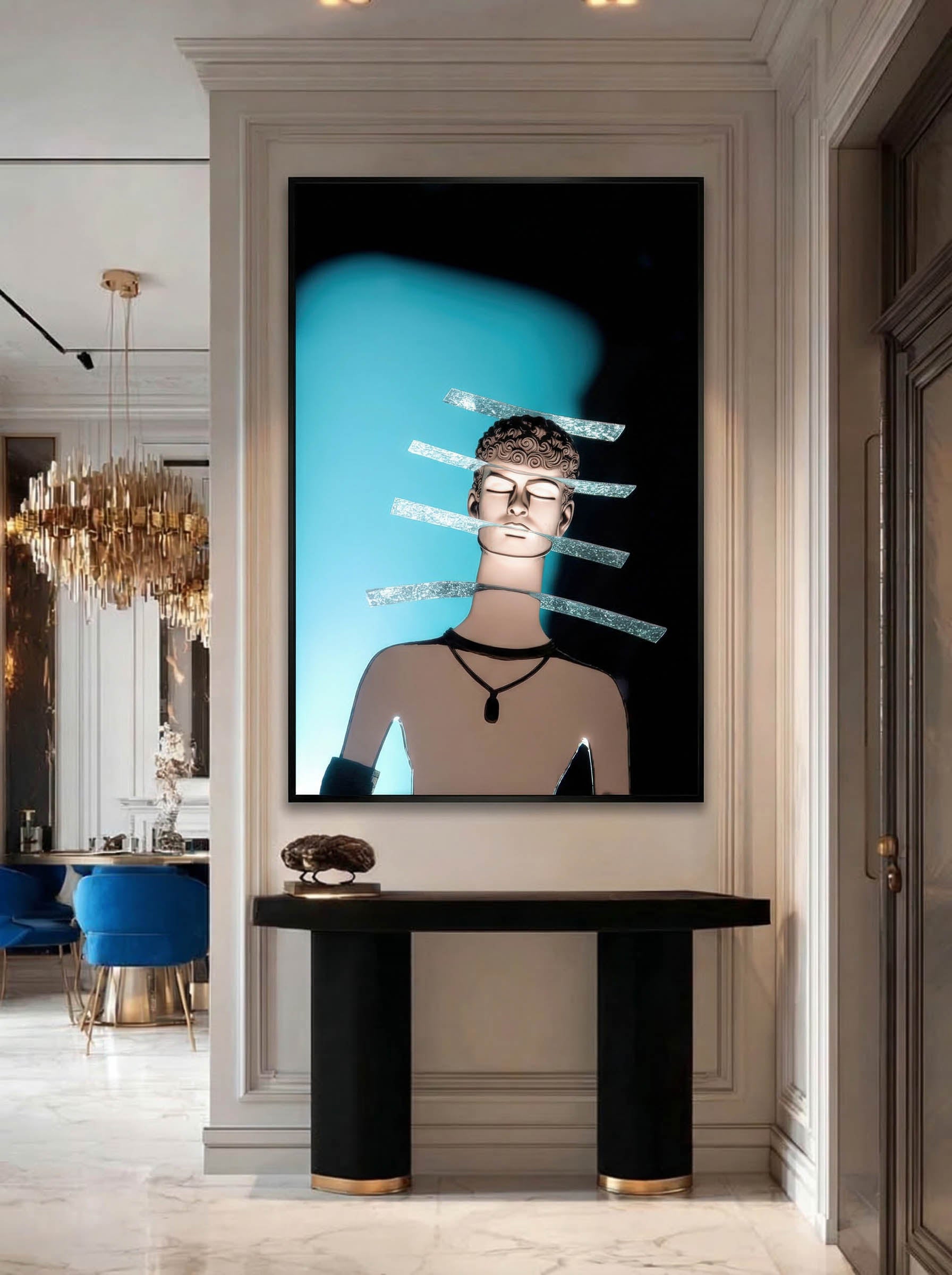 Modern Surreal Bust – Surreal Sculptural Wall Art 092 Secondary image