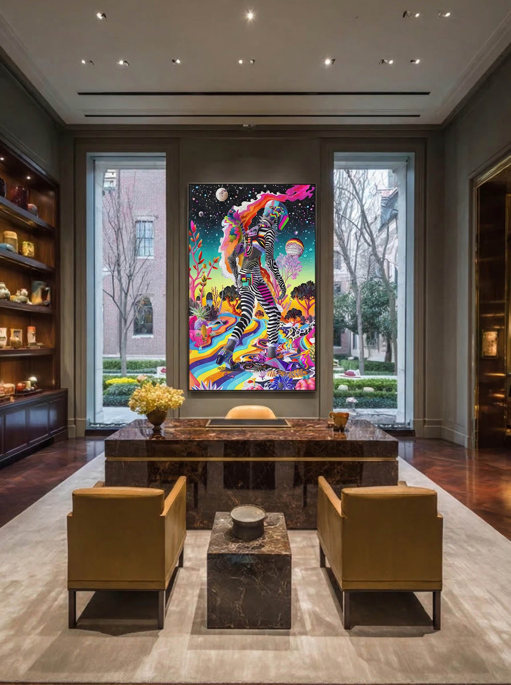 Cosmic Psychedelic Art – Surreal Cosmic Wall Art 094