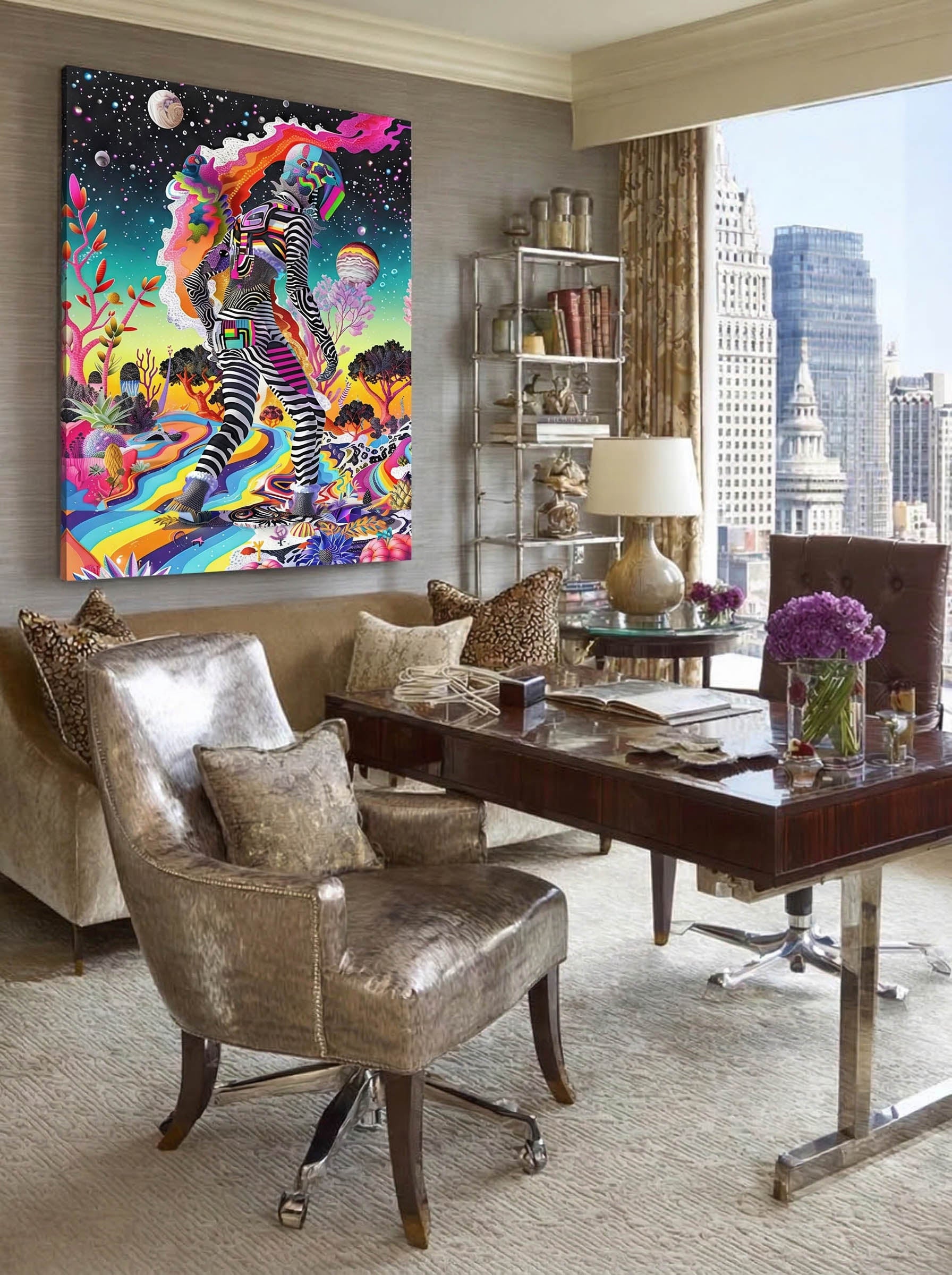 Cosmic Psychedelic Art – Surreal Cosmic Wall Art 094