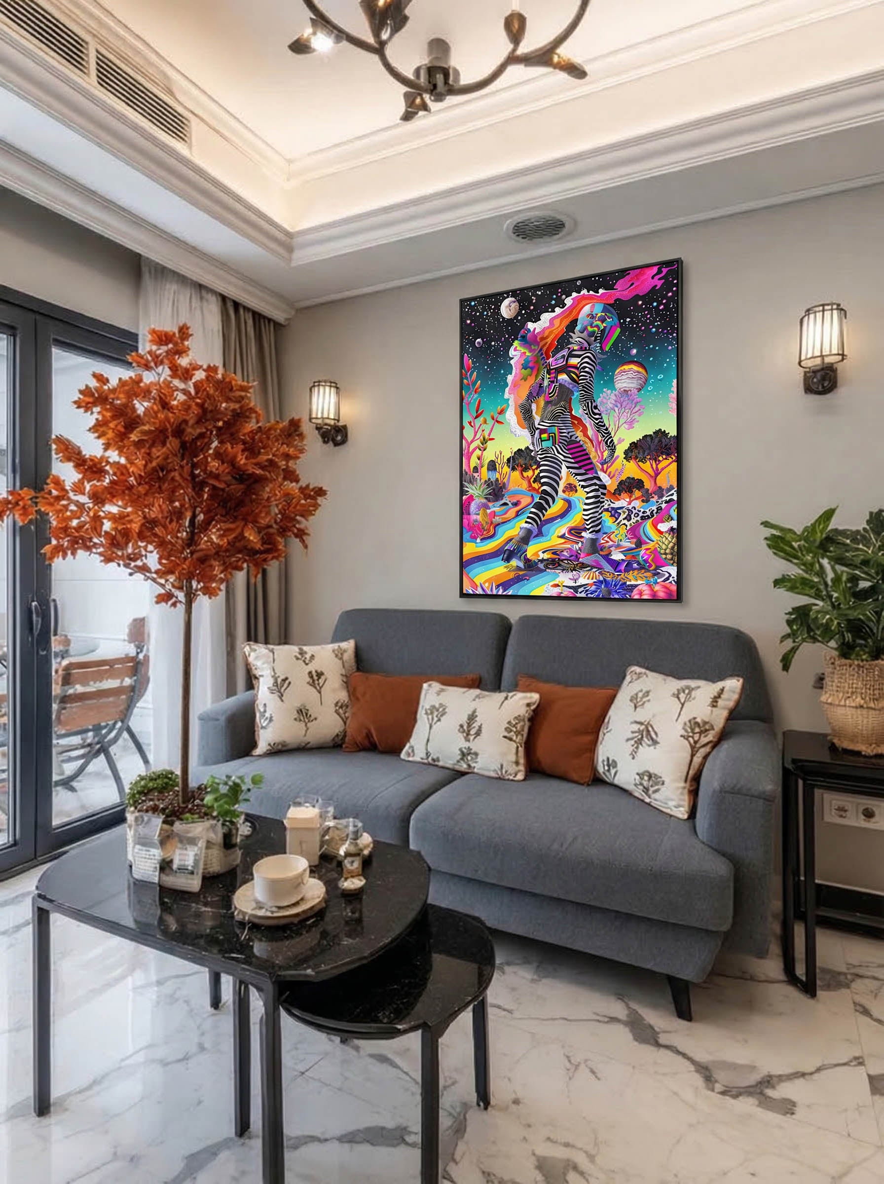 Cosmic Psychedelic Art – Surreal Cosmic Wall Art 094