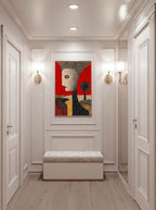 Folk Surreal Figure – Surreal Folk Art Wall Art 098
