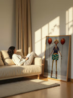 Whimsical Journey – Surreal Pop Art Figure Wall Art 534