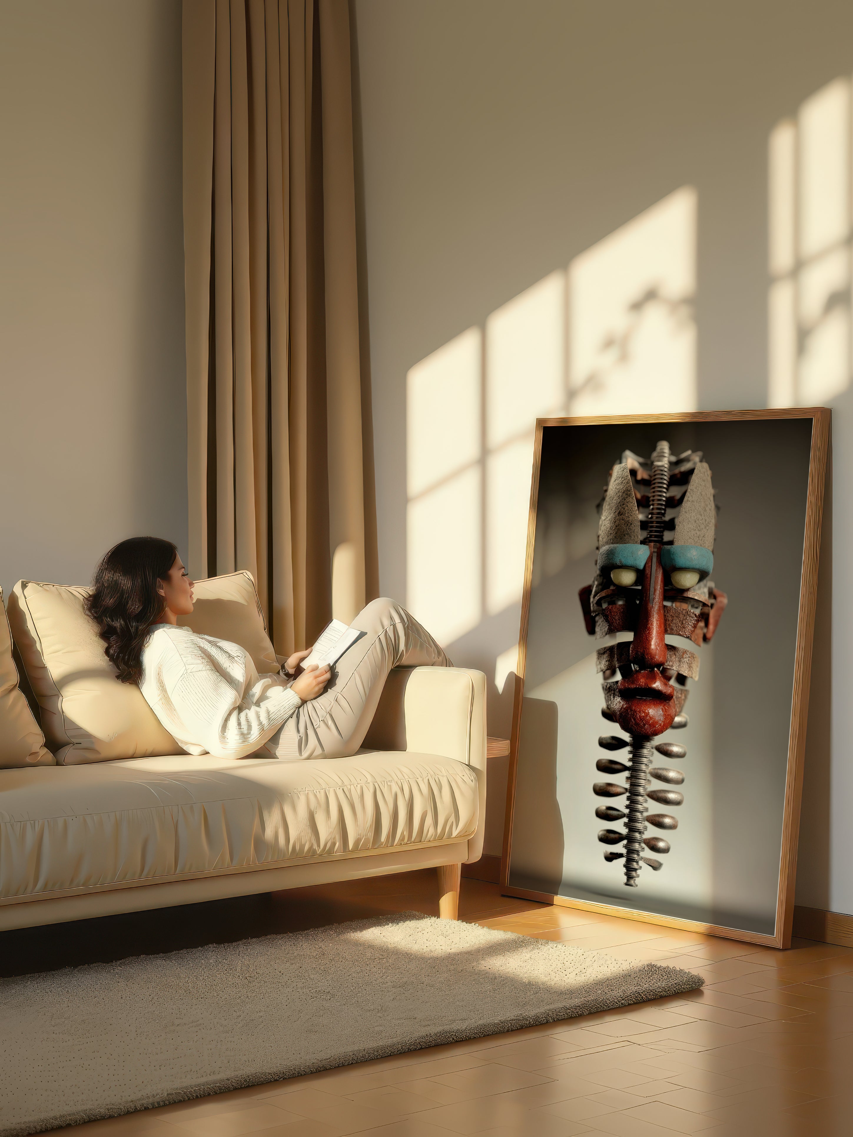 Mechanical Soul – Surreal Industrial Hardware Portrait Wall Art 482