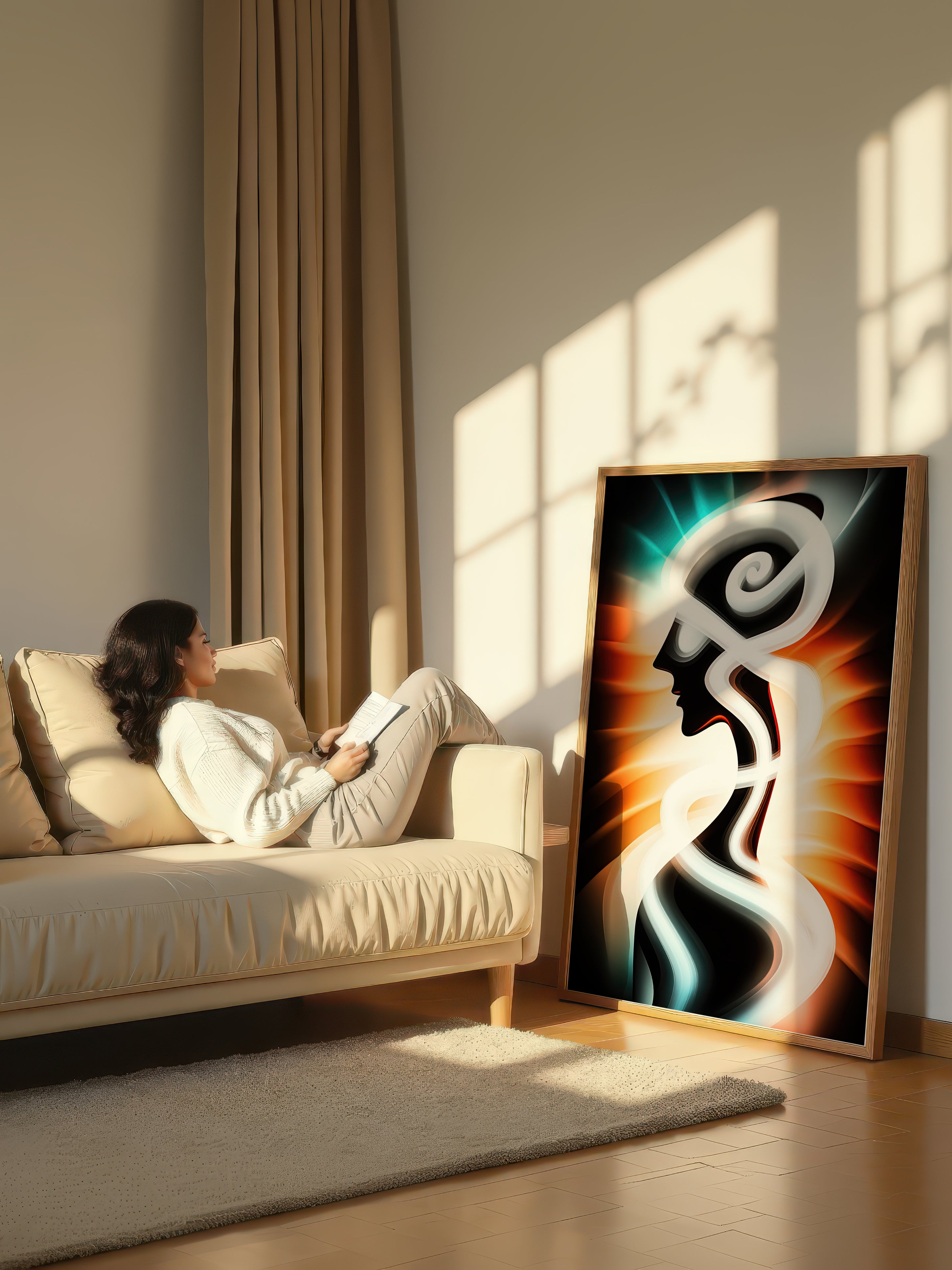 Woven Light – Surreal Graphic Spiritual Wall Art 509