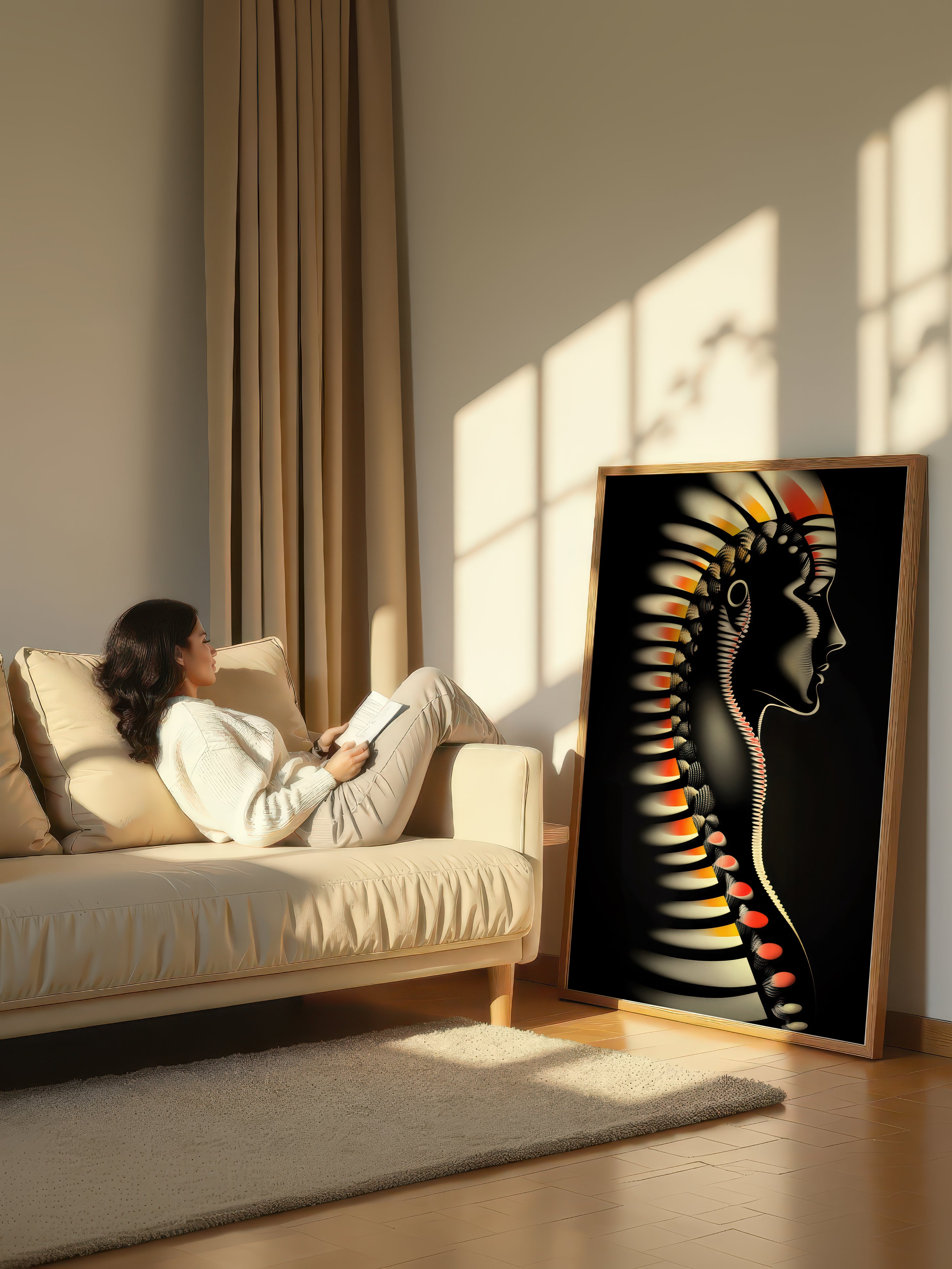 Helix – Surreal Sculptural Portrait Wall Art 507