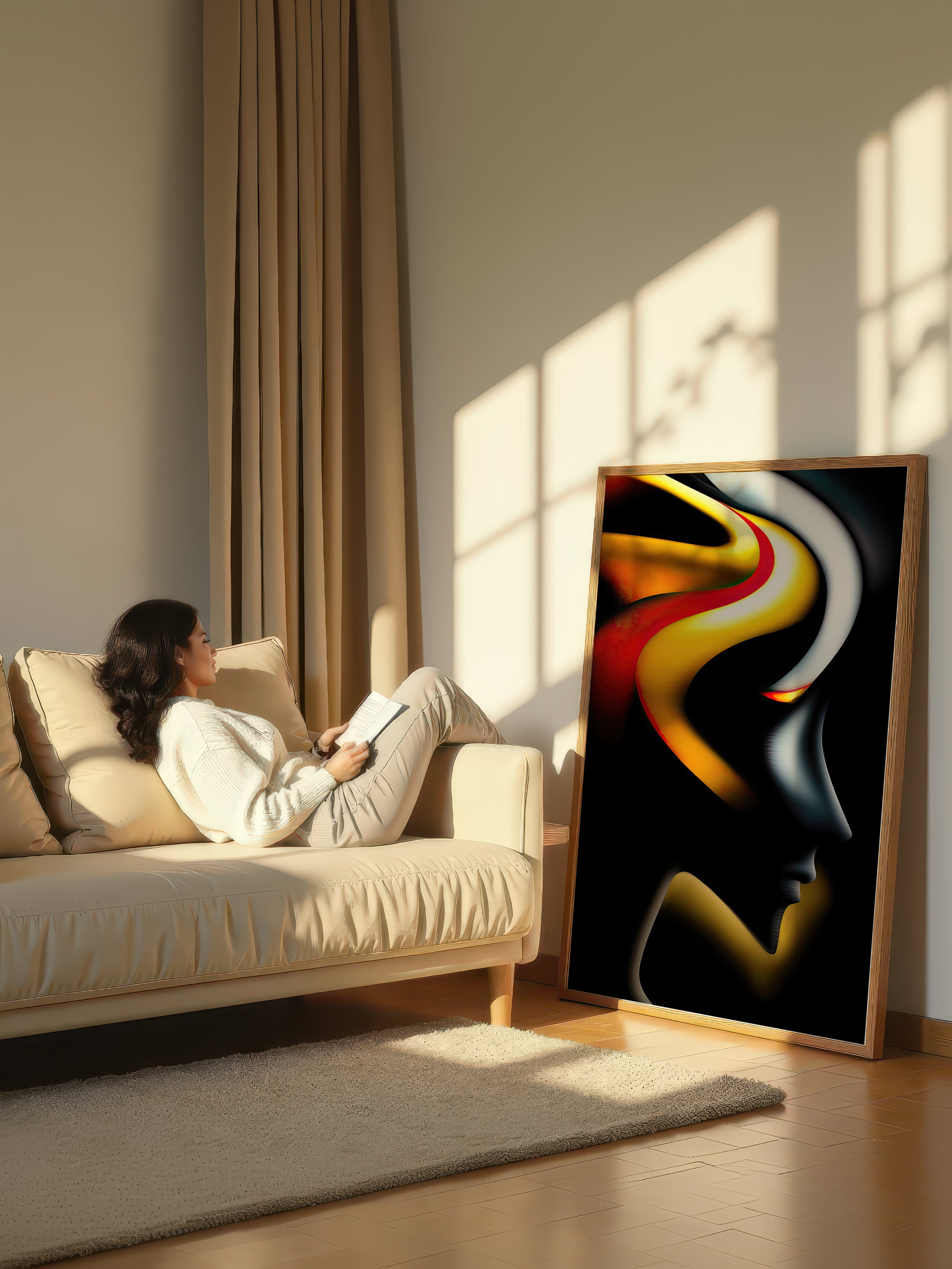 Liquid Ember – Surreal Psychedelic Pop Wall Art 521