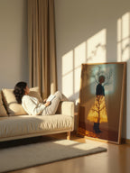 Luminous Growth – Surreal Minimalist Nature Portrait Wall Art 469