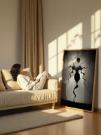 Elegant Night-Out – Surreal Abstract Silhouette Wall Art 544