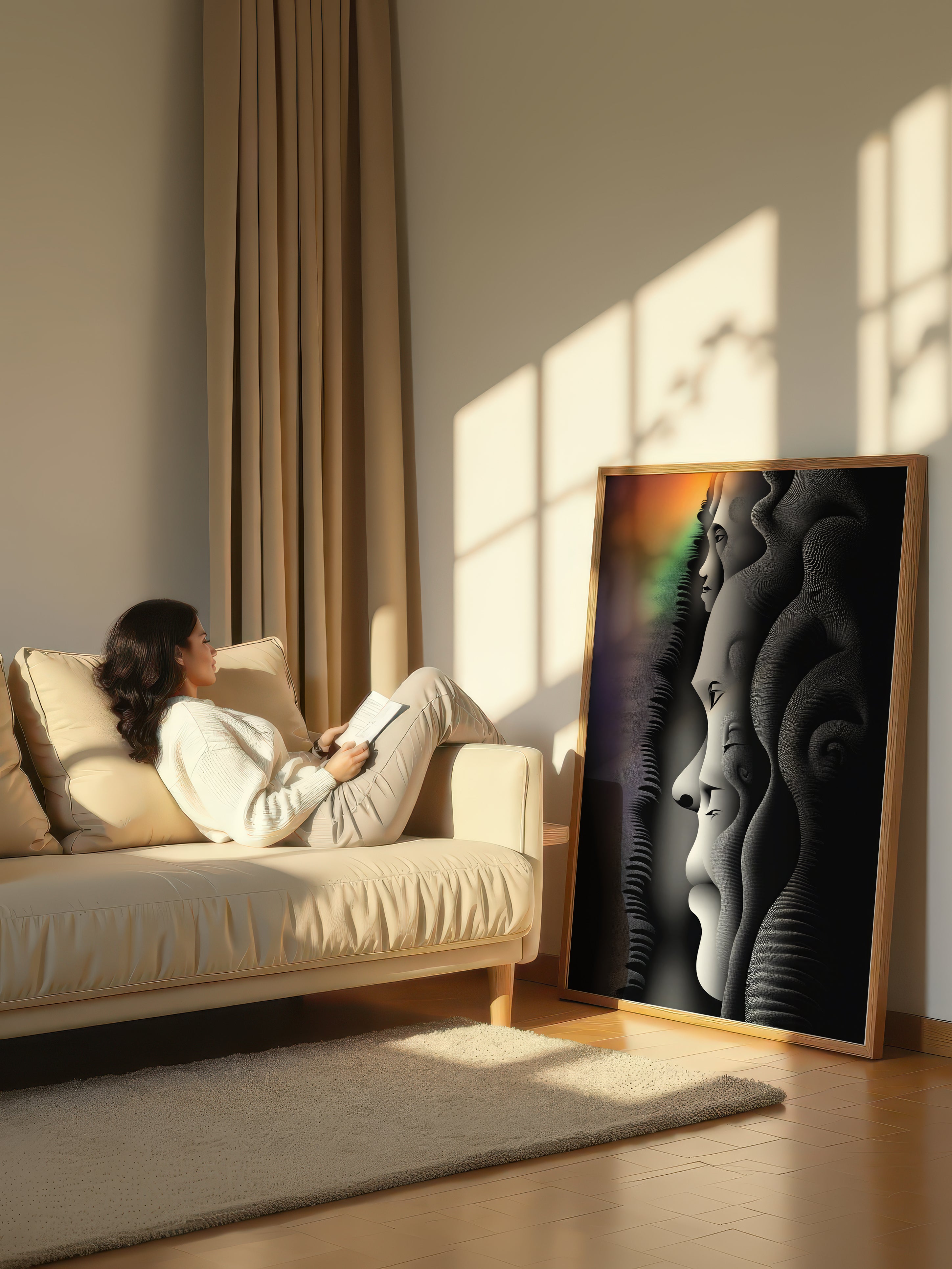 Echo – Surreal Layered Portrait Wall Art 512