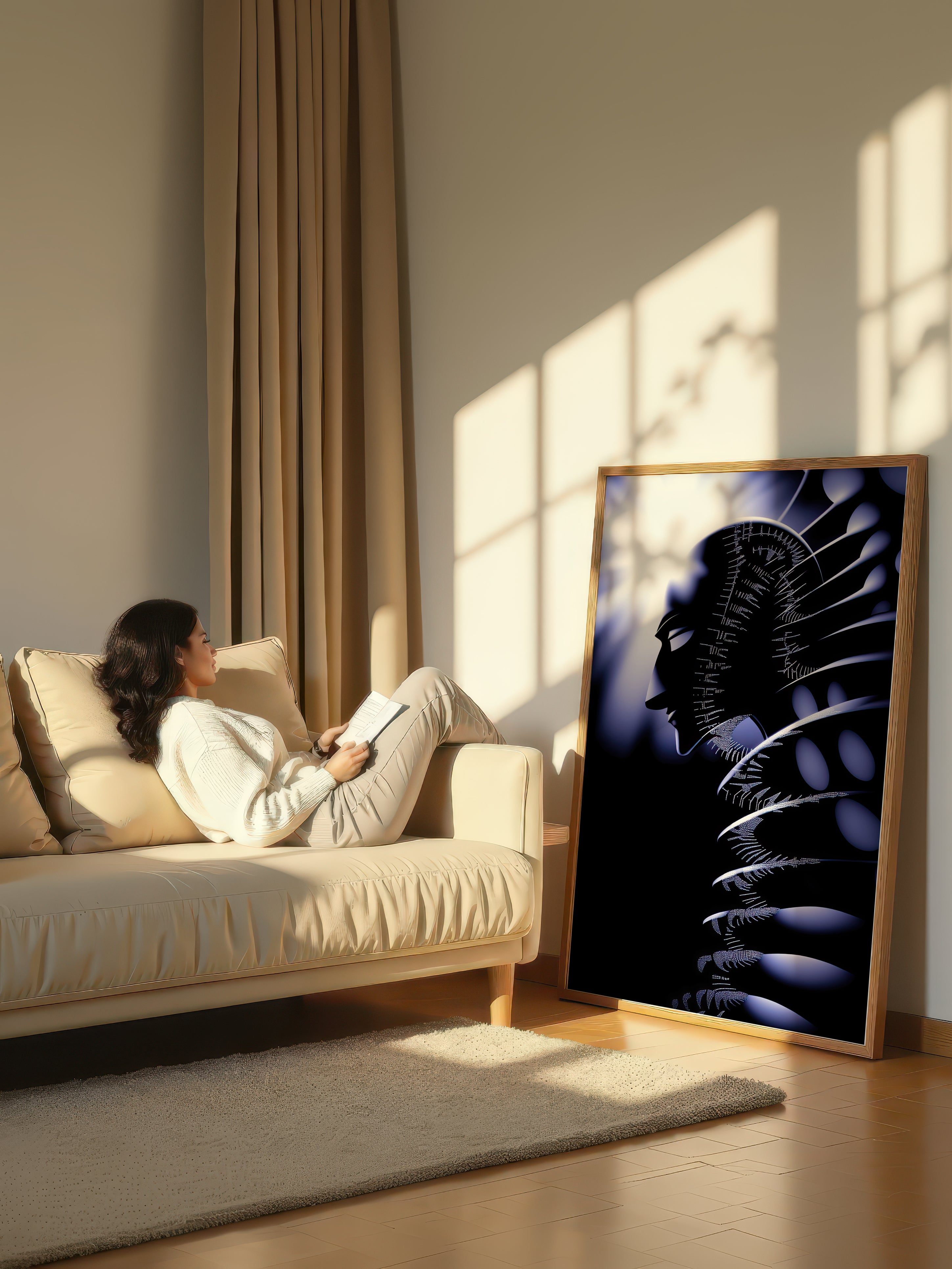 Symmetry – Surreal Geometric Light Wall Art 511