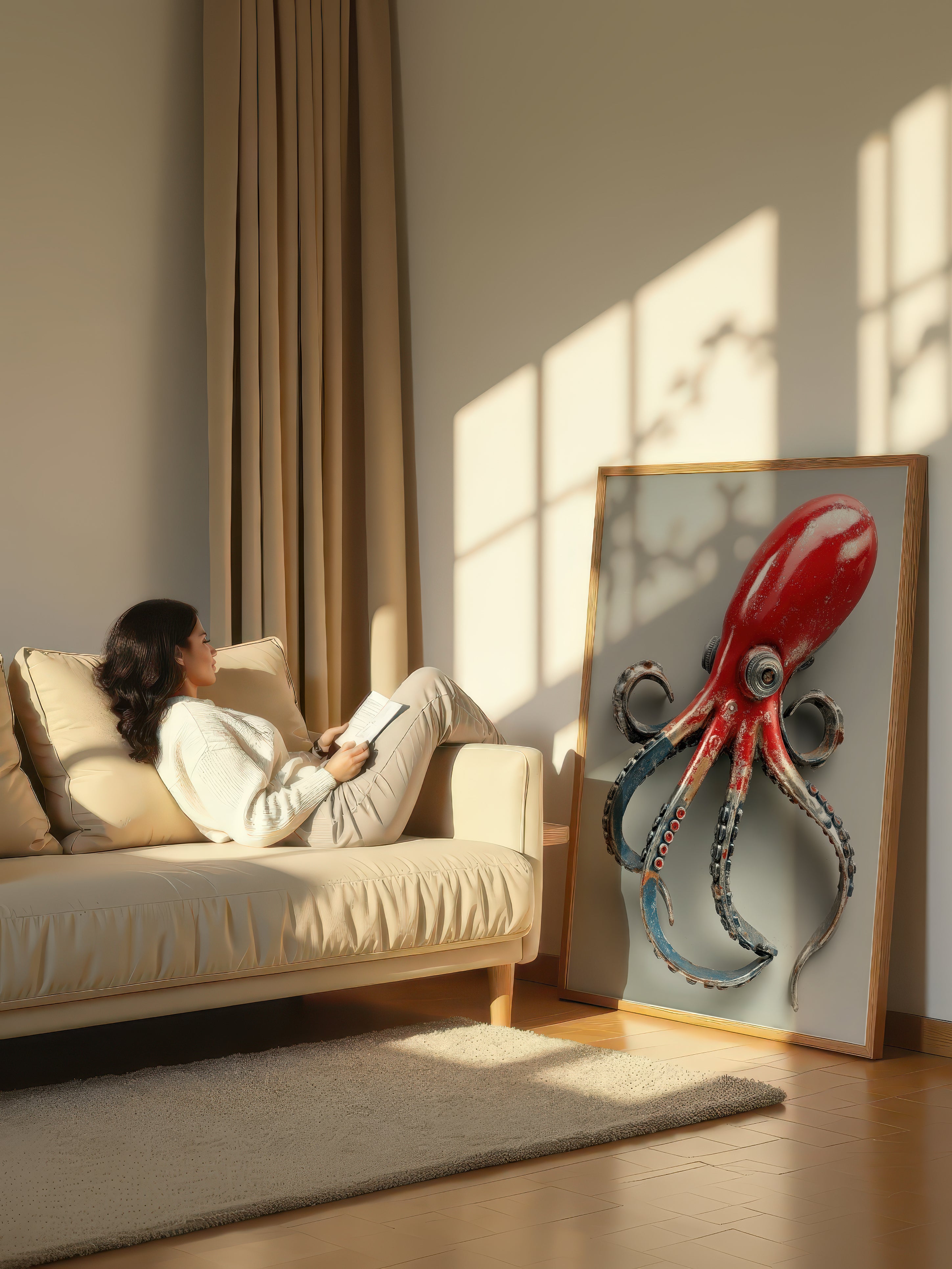 Conceptual Marine Sculpture – Surreal Ocean Wall Art 499