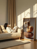Stone Stack – Surreal Wabi Sabi Stone Portrait Wall Art 422