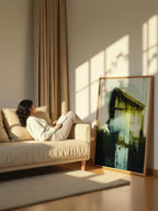 Moss and Memory – Surreal Nature Double Exposure Wall Art 580
