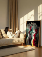 Luminous Echoes – Surreal Trio Silhouette Wall Art 527