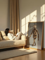 Straw Man – Surreal Wabi Sabi Natural Figure Wall Art 416