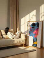 Liquid Skyline – Surreal Vibrant Profile Wall Art 562