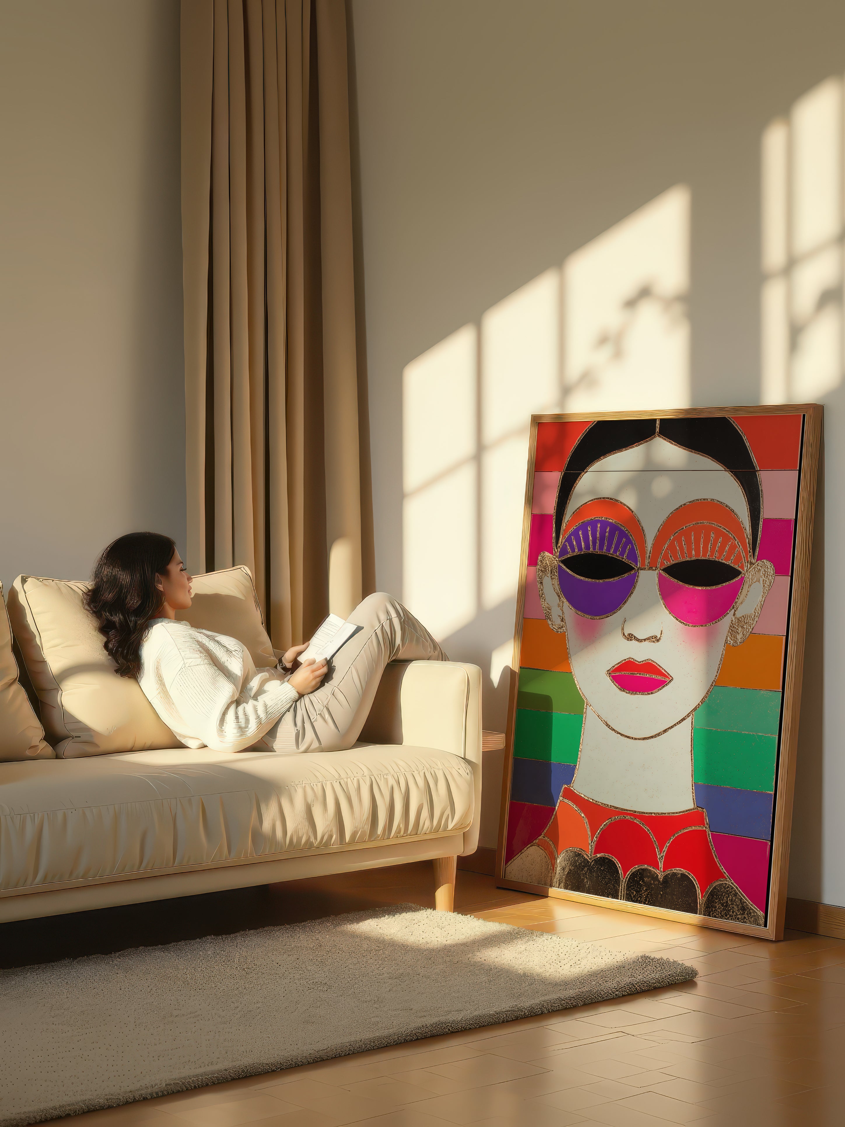 Psychedelic Pop Portrait – Surreal Pop Art Wall Art 486