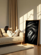 Shadow Grace – Surreal Wabi Sabi Portrait Wall Art 518