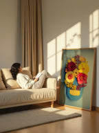 Flower Skull – Surreal Floral Skull Wall Art 408