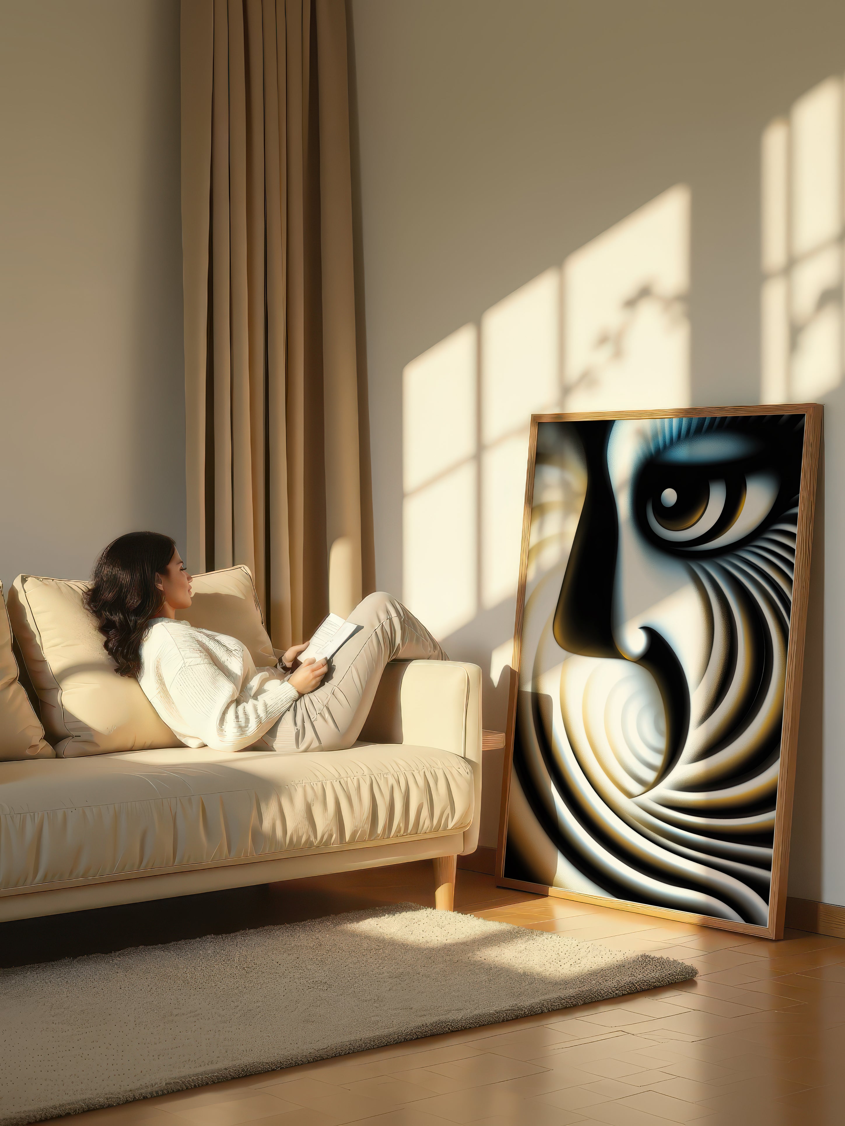 Vortex Vision – Surreal Minimalist Eye Wall Art 522